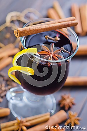 Glint wine Stock Photo