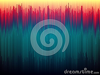 Glitch background. Image data distortion. Color abstract lines concept. Glitched vertical stripes. Gradient shapes Vector Illustration