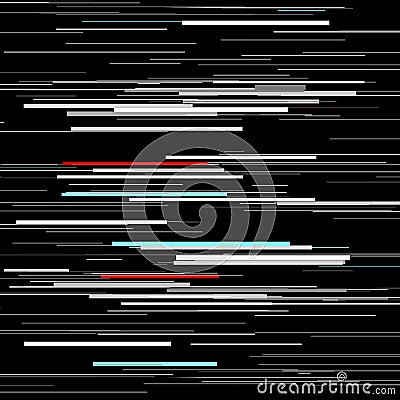 Glitch elements set. Computer screen error templates. Digital pixel noise abstract design. Video game glitch. Glitches Vector Illustration