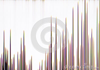 Glitch error distorted display striped pattern Stock Photo