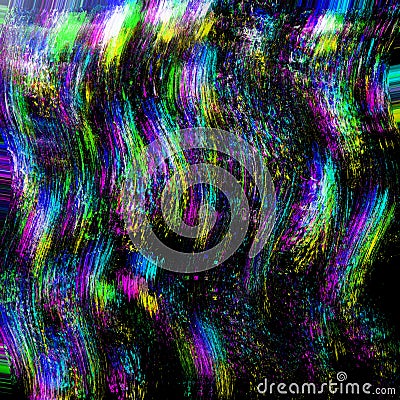 Glitch psychedelic background. Old TV screen error. Digital pixel noise abstract design. Photo glitch. Television signal Stock Photo