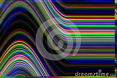 Glitch psychedelic background. Old TV screen error. Digital pixel noise abstract design. Photo glitch. Television signal Stock Photo