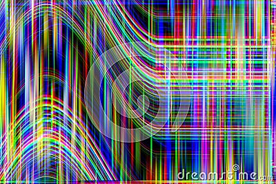 Glitch psychedelic background. Old TV screen error. Digital pixel noise abstract design. Photo glitch. Television signal Stock Photo