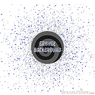 Glitch Splash Grunge Abstract Background Vector Illustration