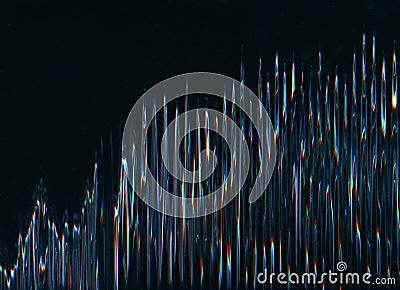 glitch texture digital artifacts static noise dark Cartoon Illustration