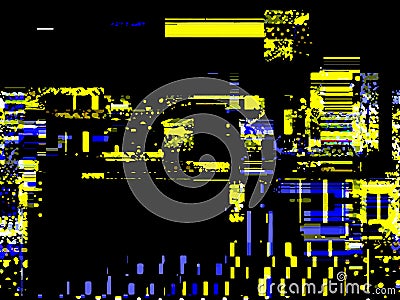 Glitched background. Random signal error. Abstract background of Vector Illustration