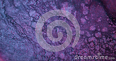 glitter bubbles neon abstract background purple Stock Photo