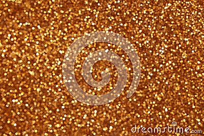Abstract defocused gold glitter background Stock Photo