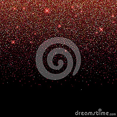 Glitter glow magic dust background. New year and christmas design. Vector Illustration