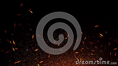 Glitter lights background. Abstract fire particles lights texture or background overlays Stock Photo