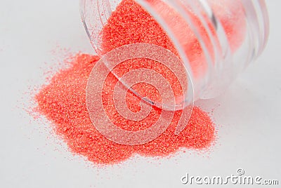 Glitter for nail art Stock Photo