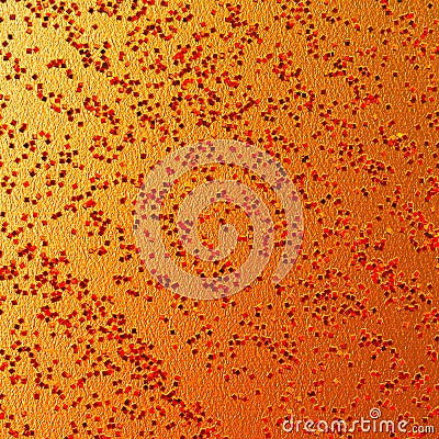 Glitter scattered on vibrant background. Abstract tile textured design. Stock Photo