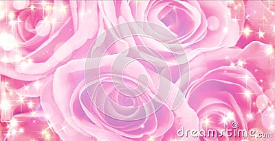 Glitter sparkles pink background Stock Photo