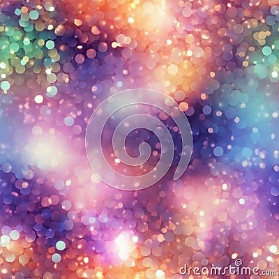 glitter sparkling bokeh glittery background, rainbow colors Stock Photo