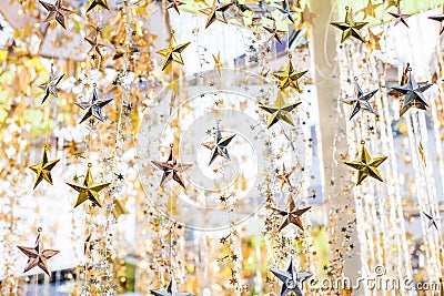 Glitter star texture, shiny star background. Stock Photo