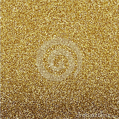 Glitter texture gold background design, vector illustration Vector Illustration