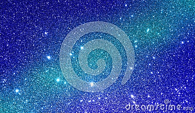 Glitter textured blue and sky blue shaded background wallpaper. Cartoon Illustration