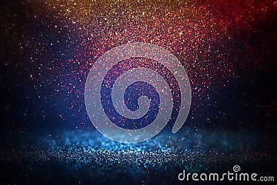 Glitter vintage lights background Stock Photo