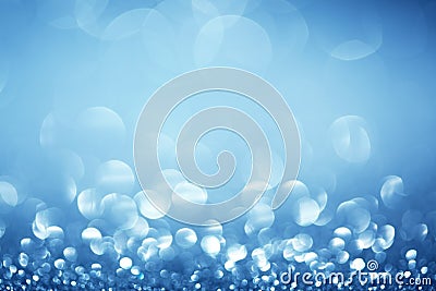 Glittering blue background Stock Photo