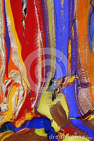 Glittering and cracked paint Stock Photo