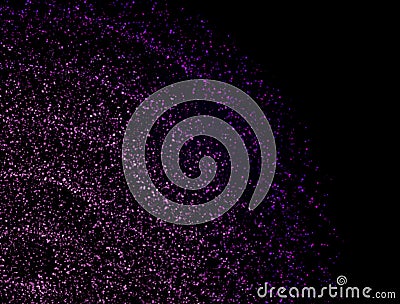 abstract Glittering particles galaxy new year Stock Photo