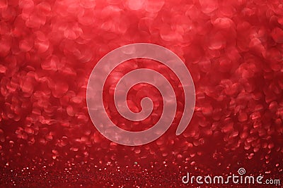 Glittering red christmas background Stock Photo