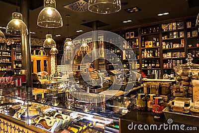 A Glittering Store of Food and Beverage in Bilbao, Spain Editorial Stock Photo