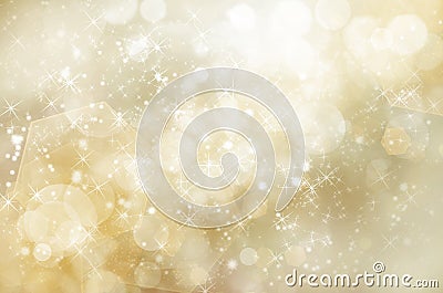 Glittery gold Christmas background Stock Photo