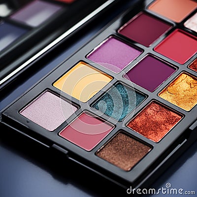 Glitz and Glamour Makeup Palette Stock Photo