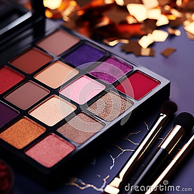 Glitz and Glamour Makeup Palette Stock Photo
