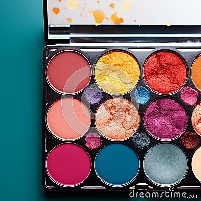 Glitz and Glamour Makeup Palette Stock Photo