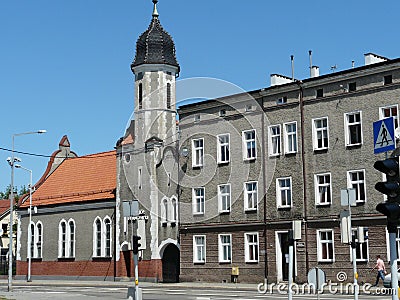 GLIWICE , SILESIA , POLAND --JAGIELLONSKA STREET Editorial Stock Photo