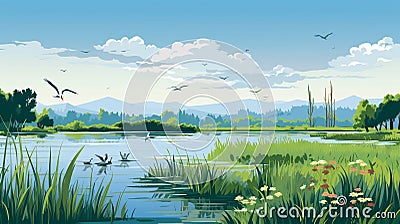 Global Biodiversity Protection Marking World Wetlands Day Stock Photo