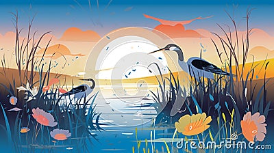 Global Biodiversity Protection Marking World Wetlands Day Stock Photo