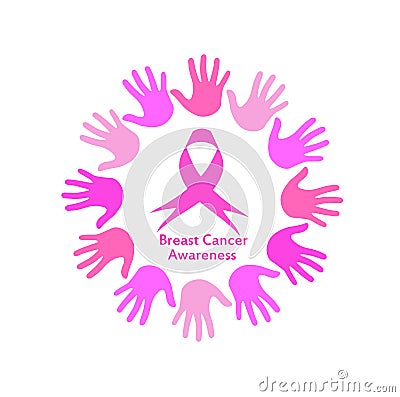 Global breast cancer awareness Vector Illustration