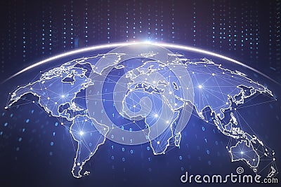 Global business background Stock Photo