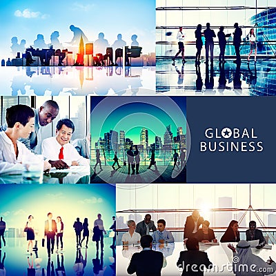 Global Business People Corporate Collection Concept Stock Photo