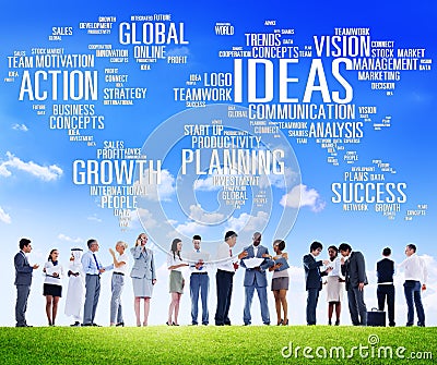 Global Business People Discussion Creativity Ideas Concept Stock Photo