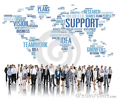 Global Business People Togetherness Support Teamwork Concept Stock Photo