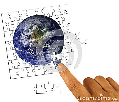 Global business solutions concept Stock Photo