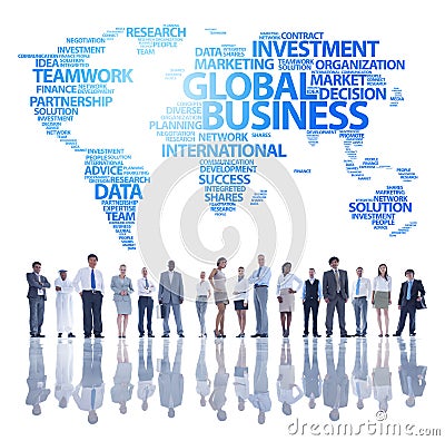 Global Business team Stock Photo