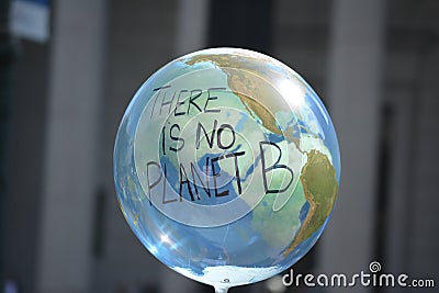 Global Climate Strike in New York City Editorial Stock Photo