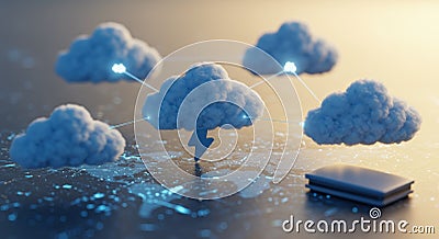 Global Cloud Network Connection Fast secure global cloud computing data transfer lightningfast speed worldwide Stock Photo