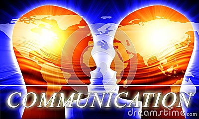 Global communication Stock Photo