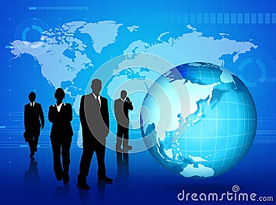 Global communication Stock Photo