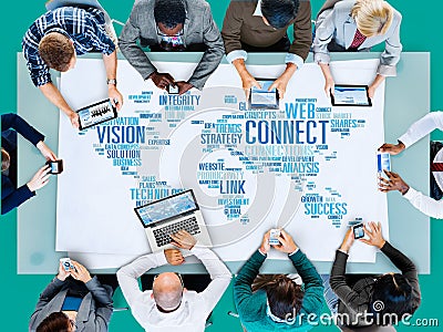 Global Communication Connect Worldwide Link Share Concept Stock Photo