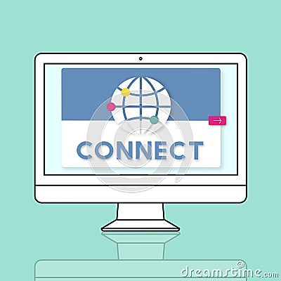 Global Communication Connection Networking Graphic Concept Stock Photo