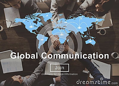 Global Communication Connection Networking Website Concept Stock Photo