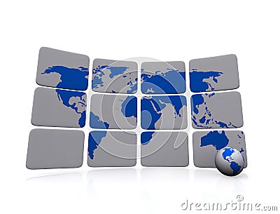 Global Communications Stock Photo