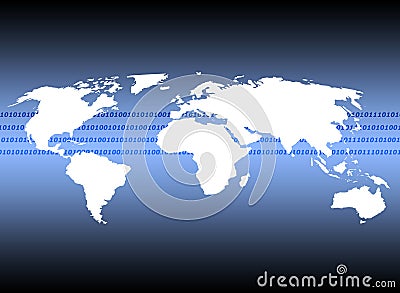 Global communications Stock Photo